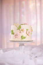 Load image into Gallery viewer, Buttercream cake with piped buttercream flowers and leaves - Sweet Passion Cakes Aus
